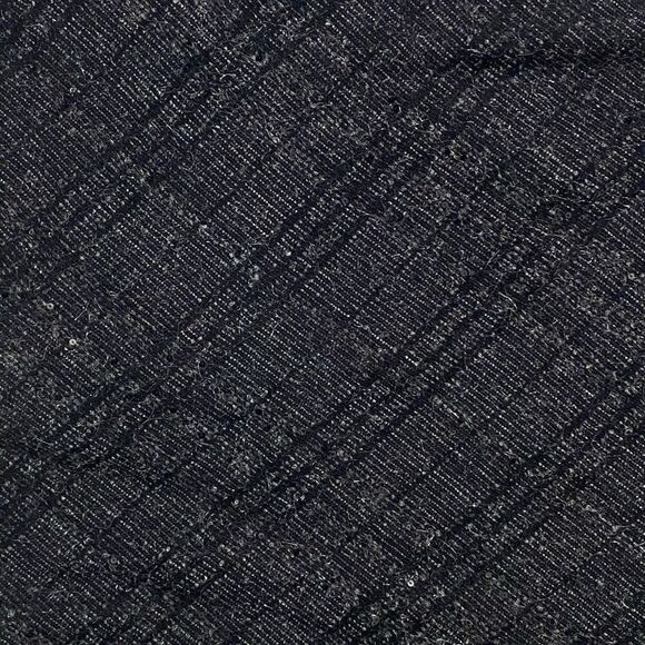 Burberry London Black Gray Plaid Fringe Hem Wool Blend Skirt Size US 10 - Picture 13 of 16